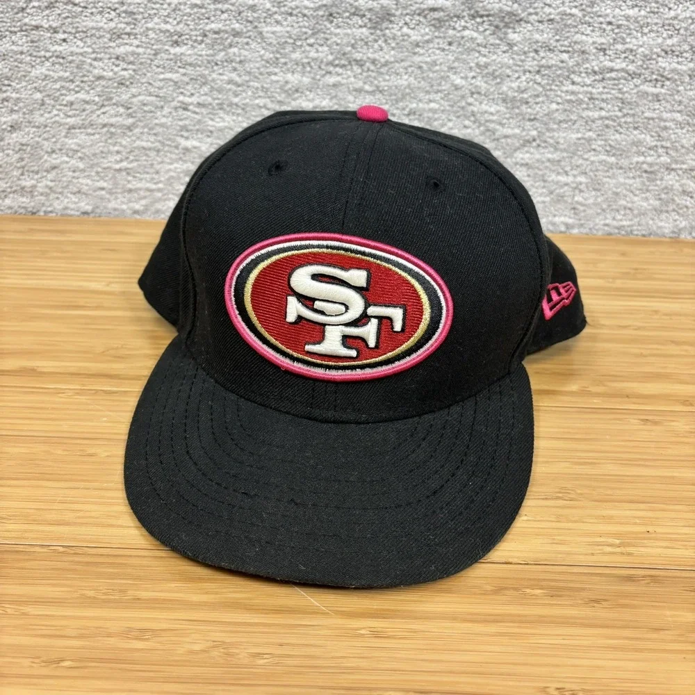 San Francisco 49ers New Era 59fifty Breast Cancer Awareness Hat Fitted Sz 7 3/4